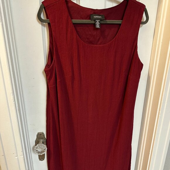 R&M Richards Maroon Sleeveless Plus Size Dress-Size 16 - Picture 1 of 4